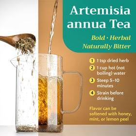 ZEMLYANA Sweet Wormwood tea: foil-lined pouch preserves freshness.