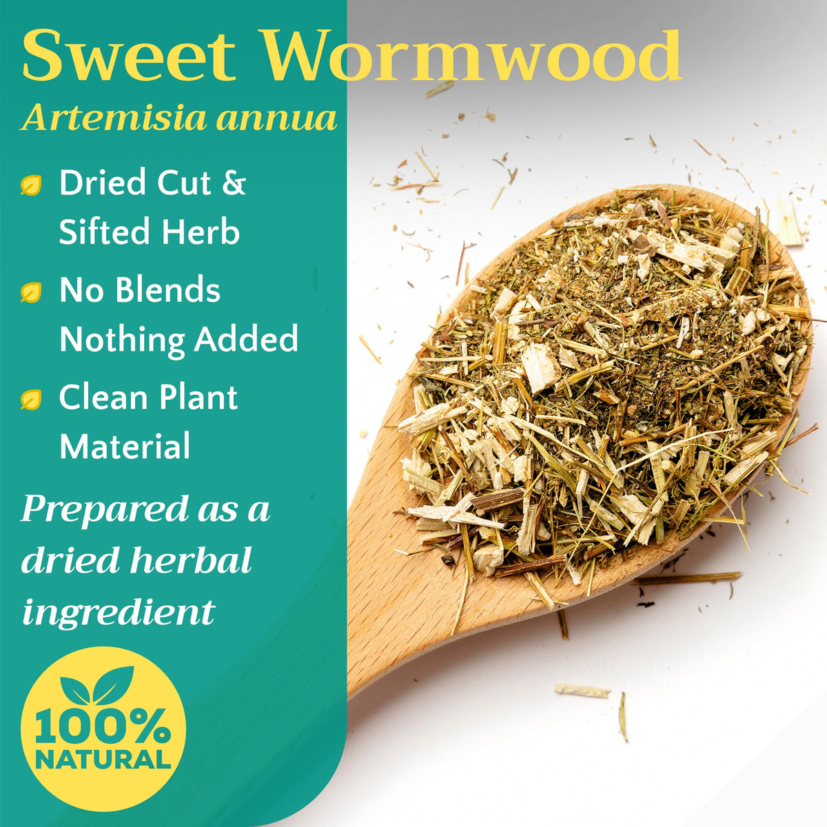 ZEMLYANA Sweet Wormwood tea: loose pieces in a bowl ready for infusion.