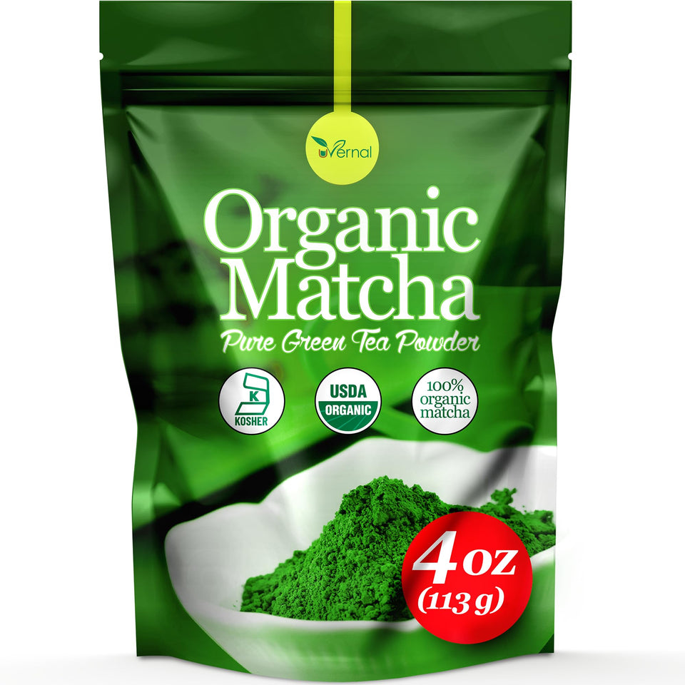 Zen Tea Leaf uVernal Matcha tin ready for ceremonial use and everyday mixing.