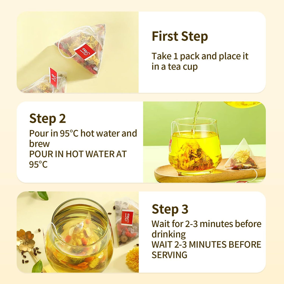 ZenVitality Tea brew in amber cup invites a cozy, caffeine-free evening ritual.