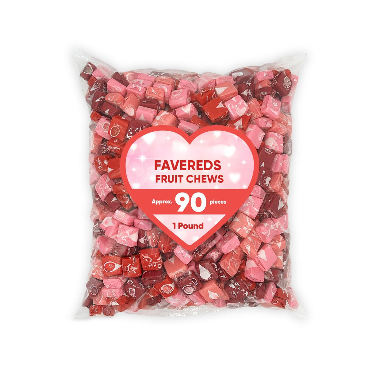 Zenya Chewy Fruit Candy Squares all red flavors, ideal for gifting and desk snacking