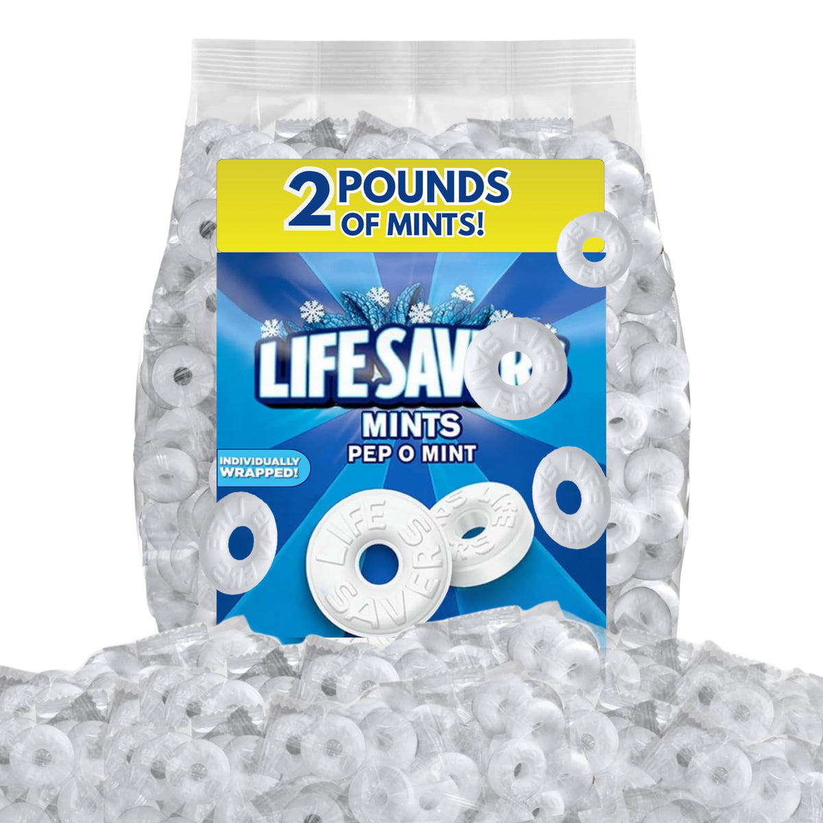 Zenya Pep-O-Mint hard candy bulk bag, ideal for office sharing and quick refreshment