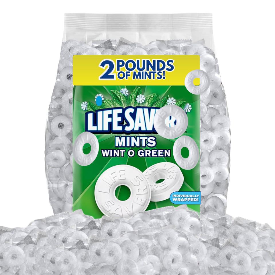 Zenya Wint-O-Green hard candy bulk bag ideal for office bowls and easy sharing.
