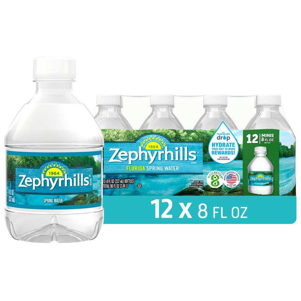 Zephyrhills Minis 8 oz bottles in a cooler for on-the-go hydration.
