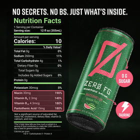ZERO FG Watermelon energy drink can cooling on the go