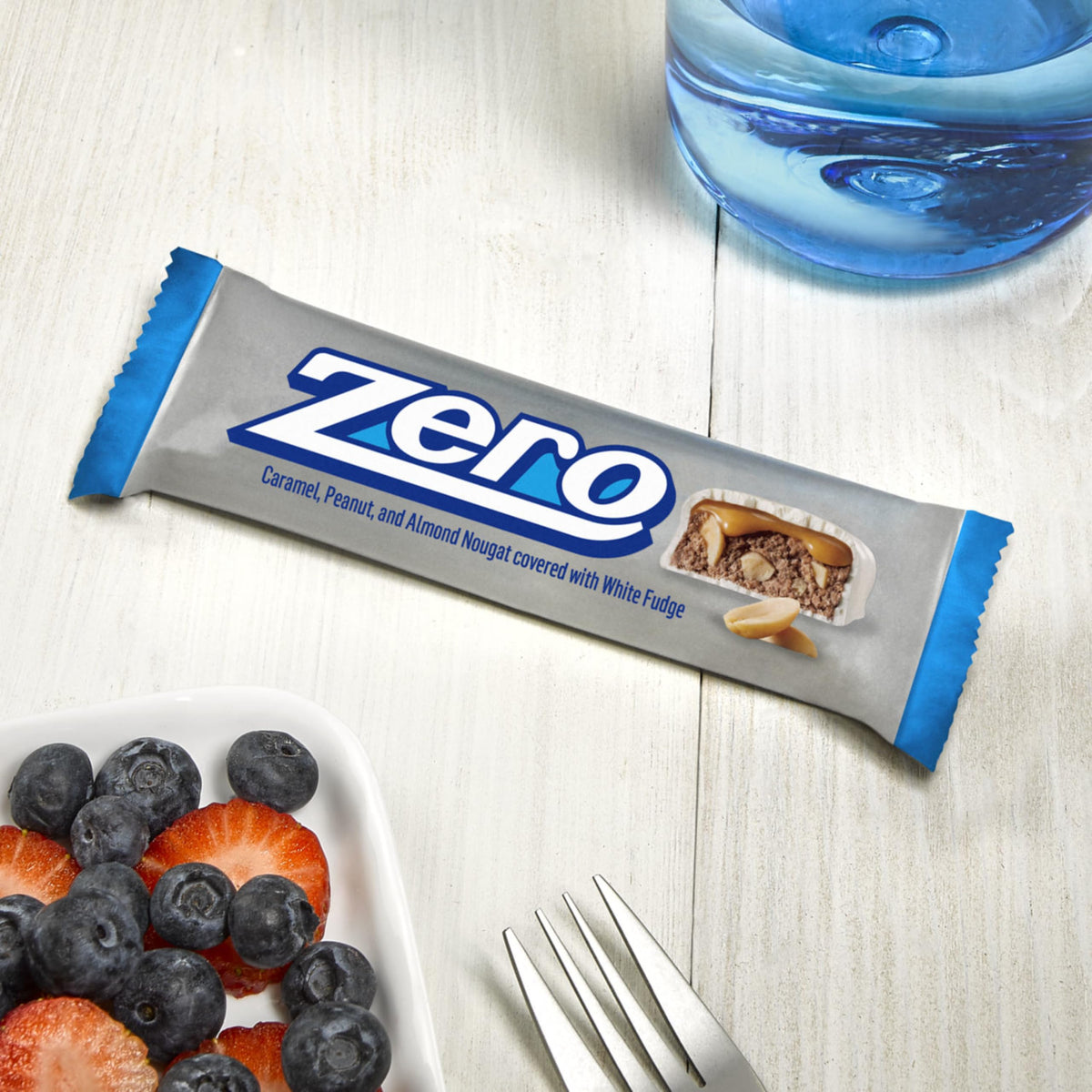 Individually wrapped ZERO White Fudge bars ideal for lunchboxes and road trips.