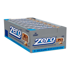 ZERO White Fudge close-up highlights creamy texture with nuts for indulgent snacking.