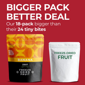ZEST Delites 18-pack value mix shows assorted fruit pouches ready to grab.