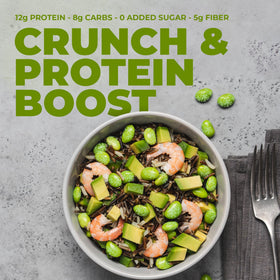 Zest Delites Edamame Snack salad topping with high protein crunch