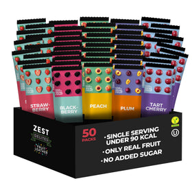 ZEST Delites apple-based fruit strip for on-the-go fuel.