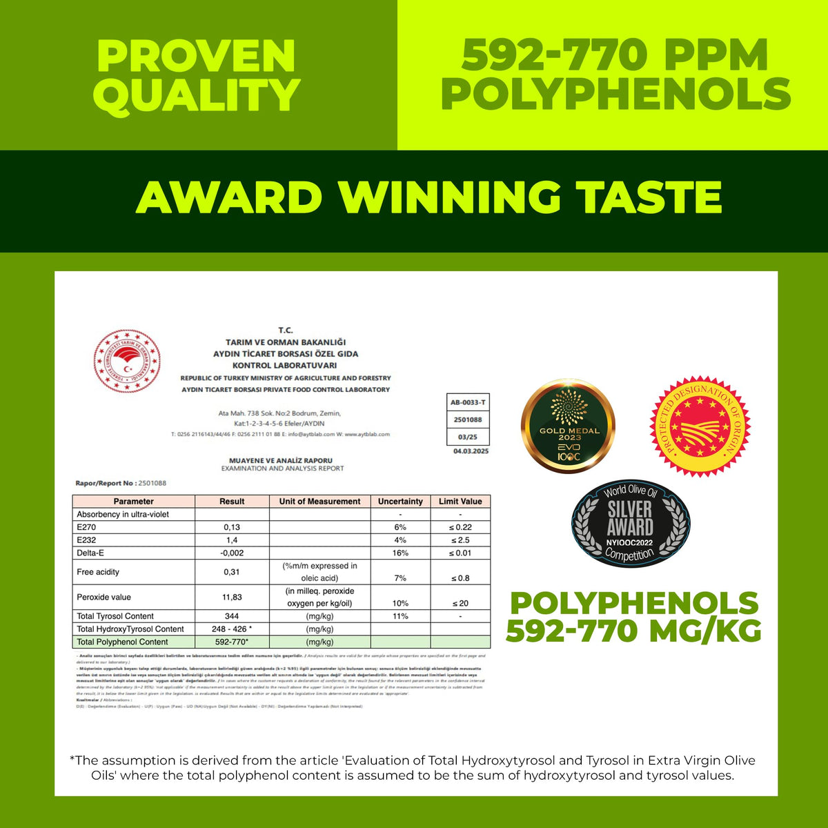 Memecik olives single-origin oil from Akarca Çiftliği for authentic flavor