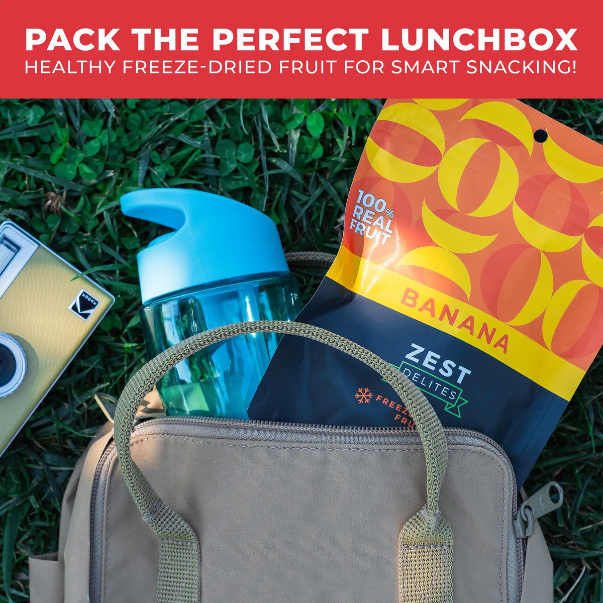 ZEST Delites on-the-go snack setup for busy days.