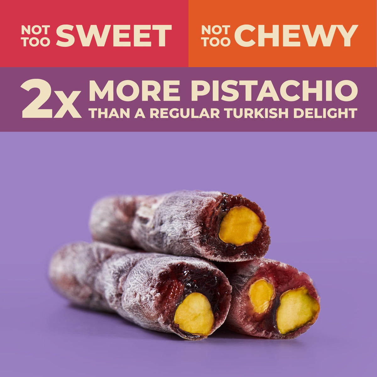 Zest Delites pistachio orange vanilla Turkish delights, luxury flavors in every bite