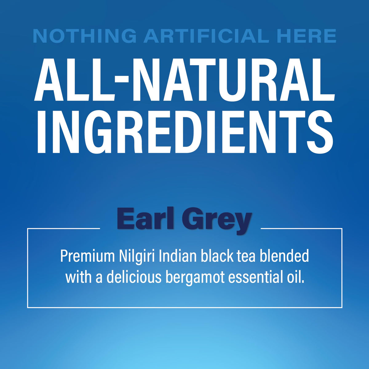 ZEST natural non-GMO black tea delivers pure bergamot flavor without sugar.