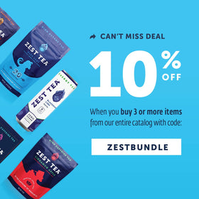 ZEST packaging highlights non-GMO and keto-friendly ingredients.