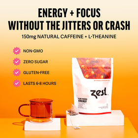 ZEST Spicy Masala Chai Tea Pack highlights rich flavors for afternoon refreshment.