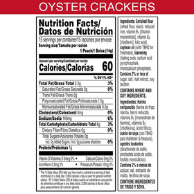 Zesta Oyster Crackers crispy, toasted texture ideal as a soup topping
