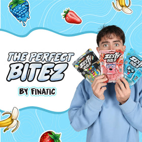 Zesty Bitez banana flavor sour strips with fruity tang in small bites