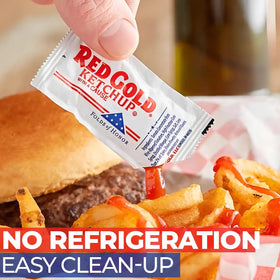 Zeust relish packets 50-pack, perfect for precise portions at picnics