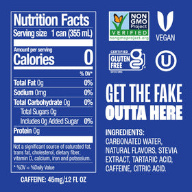 Zevia Cola display close-up highlighting the label and clean ingredients.