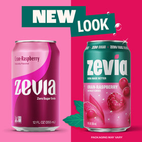 Zevia Cran-Raspberry 24-pack display demonstrates value and broad availability