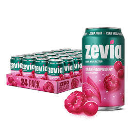 Zevia Cran-Raspberry can showing zero sugar and zero calories for a guilt-free sip