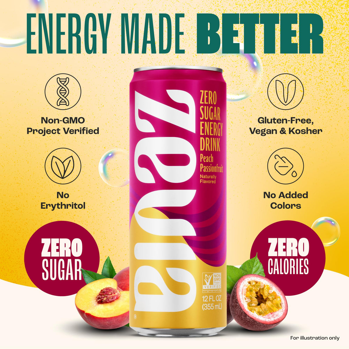 Zevia energy can with 120 mg caffeine demonstrates a ready-to-boost option on the go.
