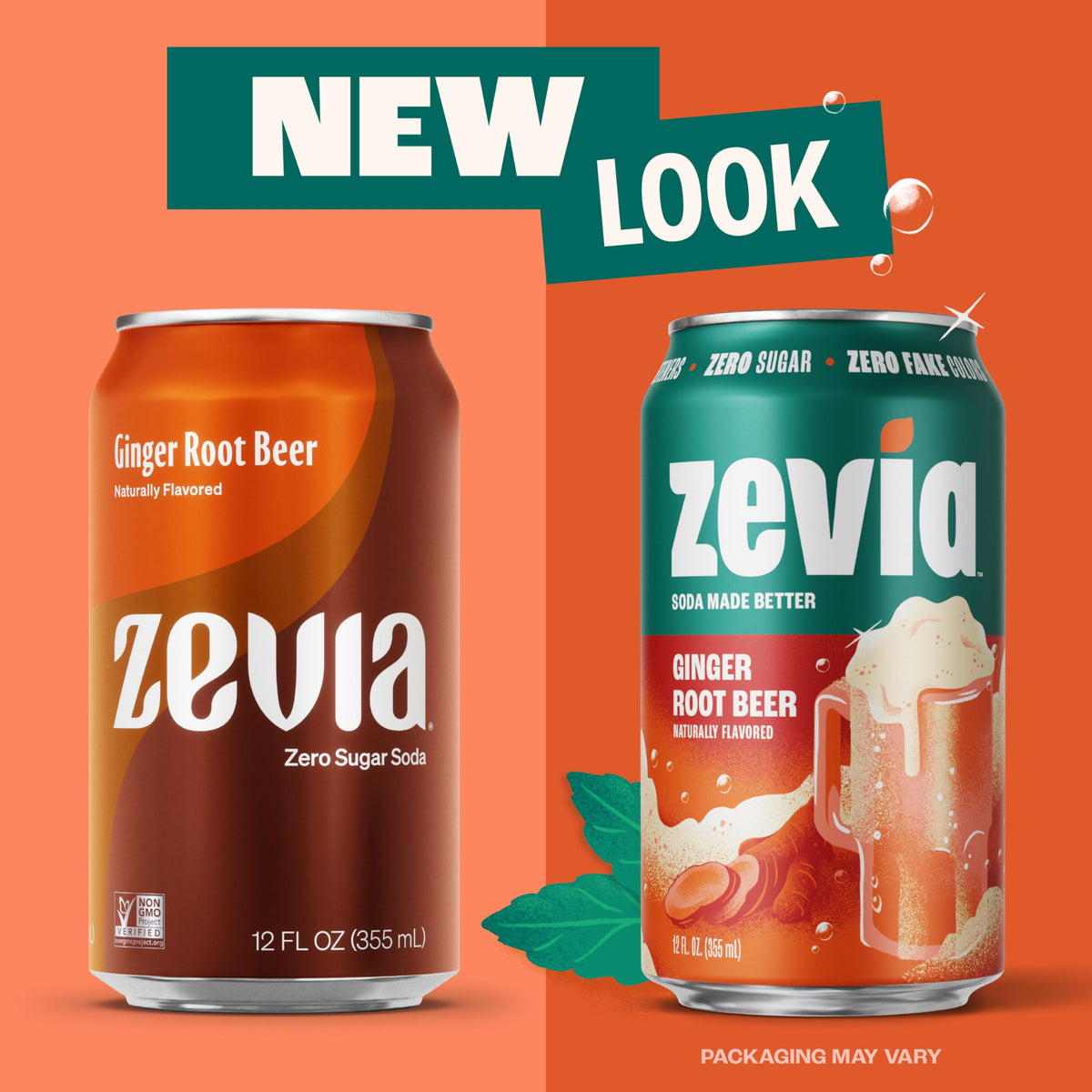 Glass of Zevia Ginger Root Beer with foam suggests a crisp finish