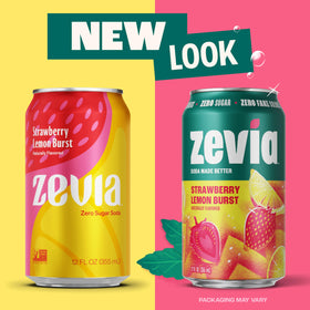 Zevia gluten-free vegan kosher icons on pack emphasize dietary options
