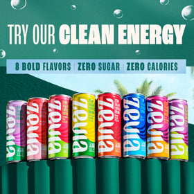 Vegan and gluten-free Zevia Grape Soda with kosher icon.