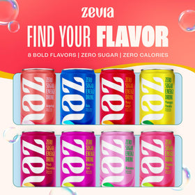 Zevia Grapefruit Energy can close-up reveals natural stevia sweetness.