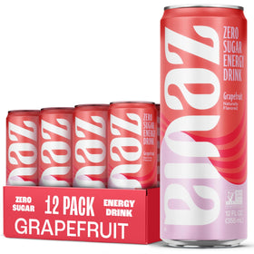 Zevia Grapefruit Energy can front view for a sugar-free pick-me-up.