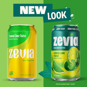 Zevia ice-cold glass with citrus invokes thirst-quenching pleasure.