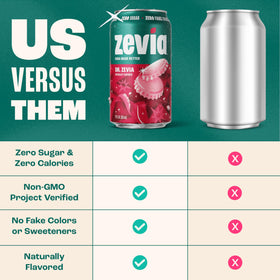 Zevia label highlights non-GMO verification for mindful sipping