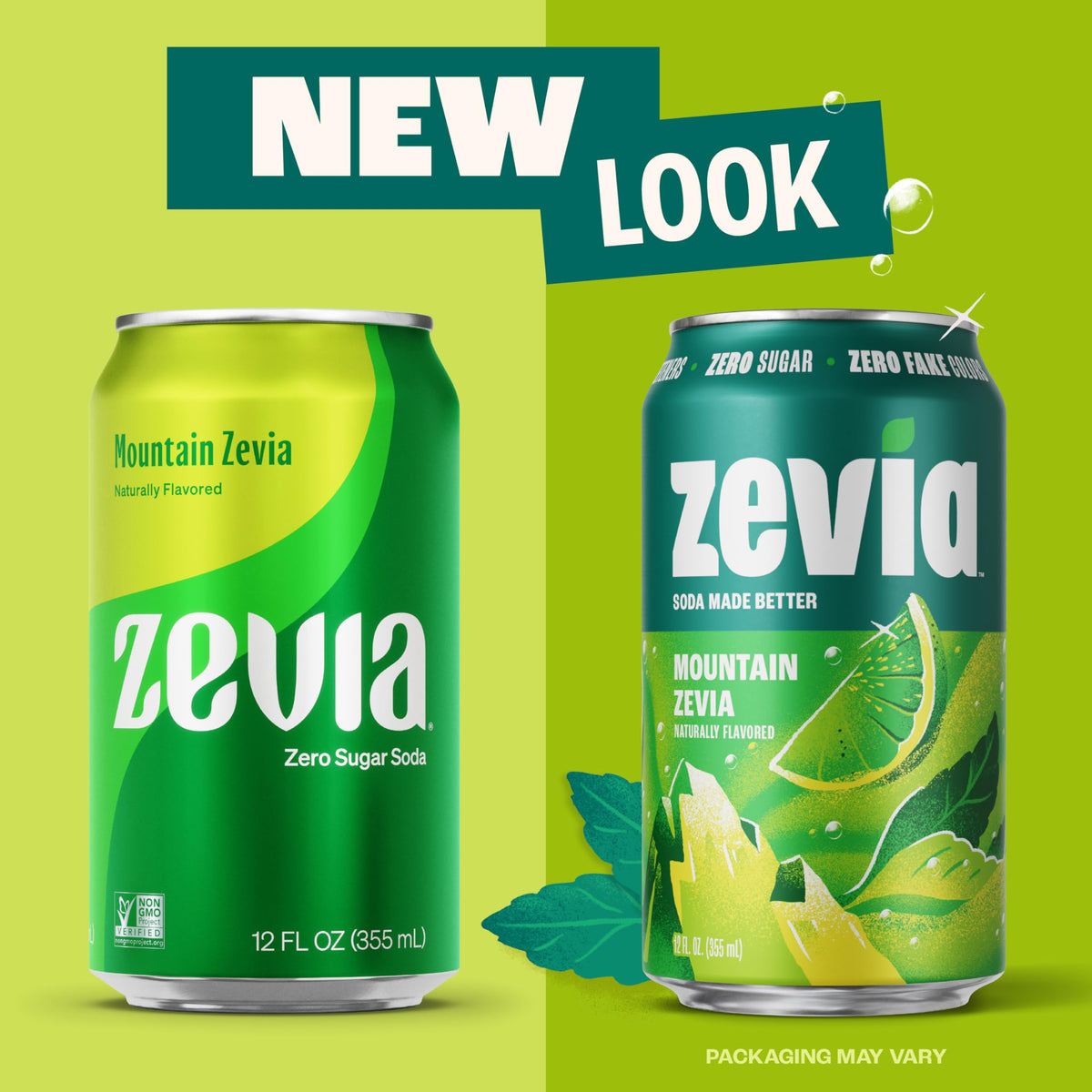 Zevia Mountain Zevia can with citrus flavor, a refreshing, calorie-free choice.