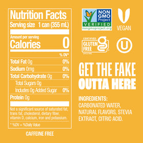 Zevia packaging displays Non-GMO Verified badge.