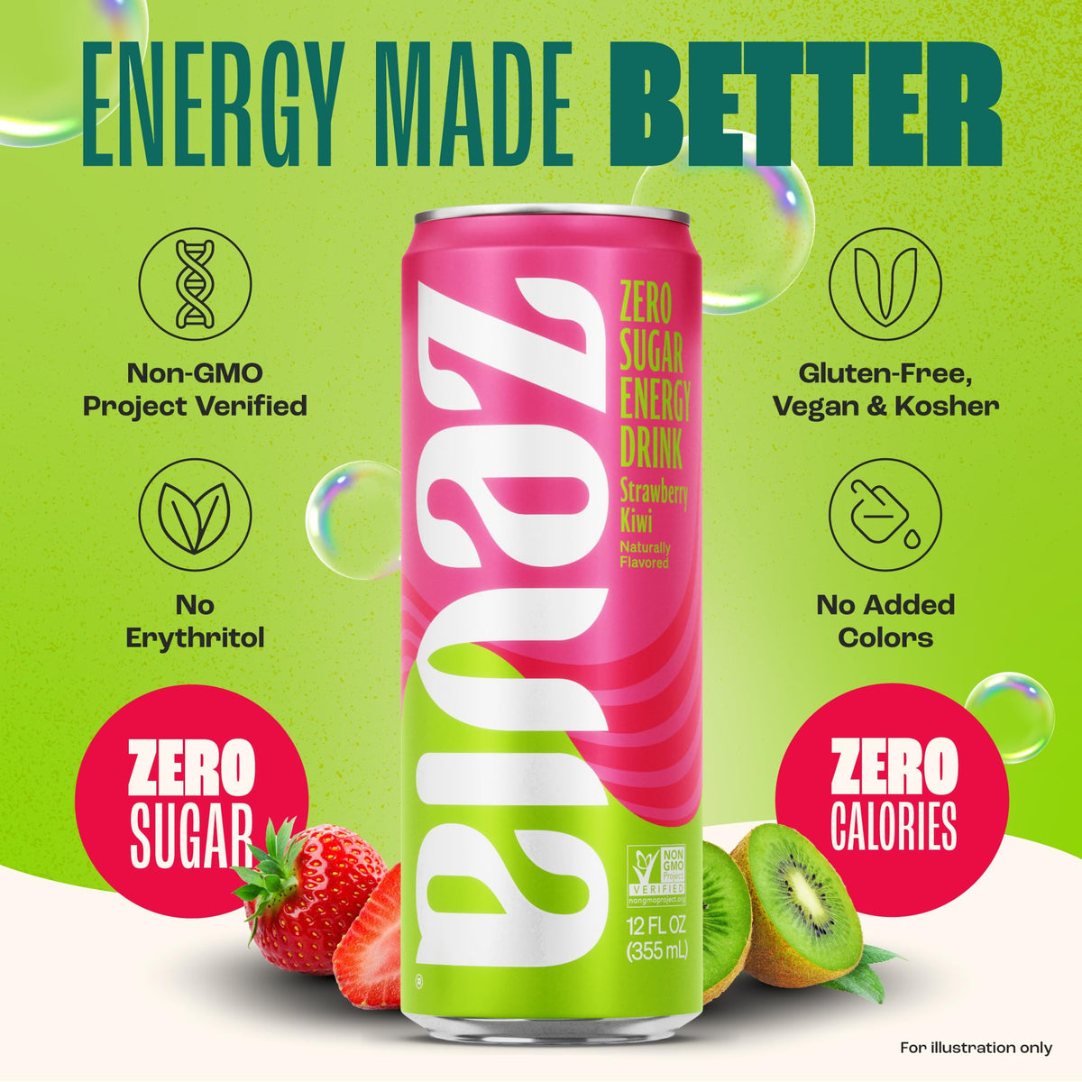 Zevia packaging with Non-GMO Verified label for clear ingredients.