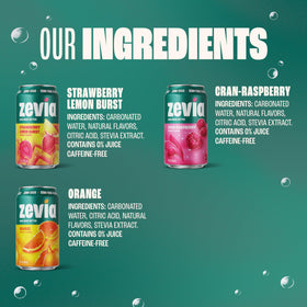Zevia Orange Soda can presents tangy notes, clean finish, no artificial colors