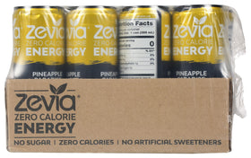 Zevia Pineapple Paradise energy pack with 12 cans for on-the-go energy
