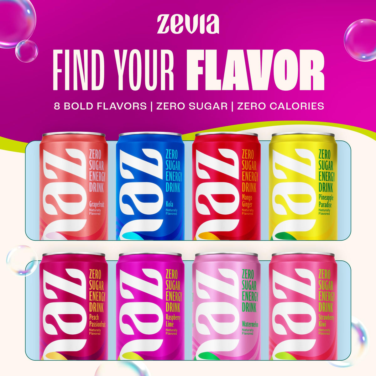 Zevia Raspberry Lime no-color bottle, clean flavor without artificial dyes