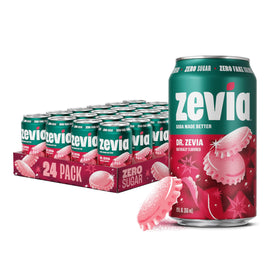 Zevia zero sugar soda cans offer a calorie-free refreshment option
