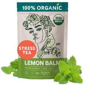 Zhivana Organics Lemon Balm Tea Ukraine-support initiative visible.