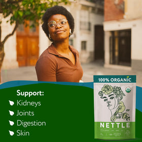 Zhivana Organics Nettle Tea cold infusion recipe for a refreshing beverage