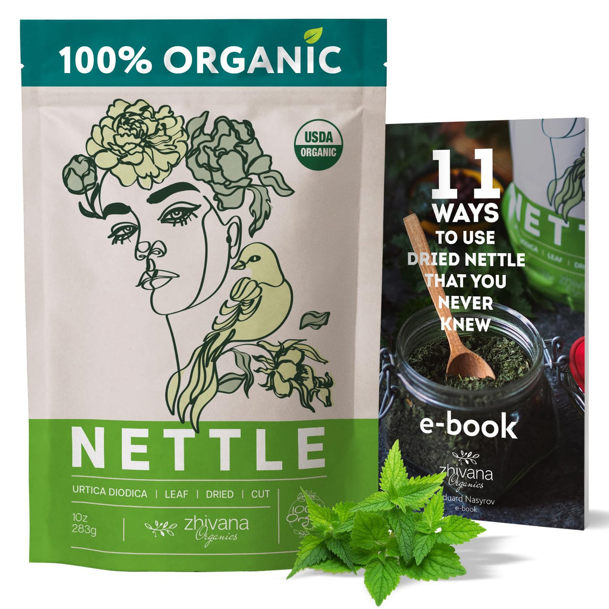 Harvest May scene showing nettle plants for optimal flavor