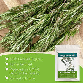 Zhivana Organics rosemary leaf bulk bag ready for seasoning and herbal blends