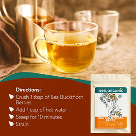 Zhivana Organics sea buckthorn berries in granola bowl, pairing for crunch and color