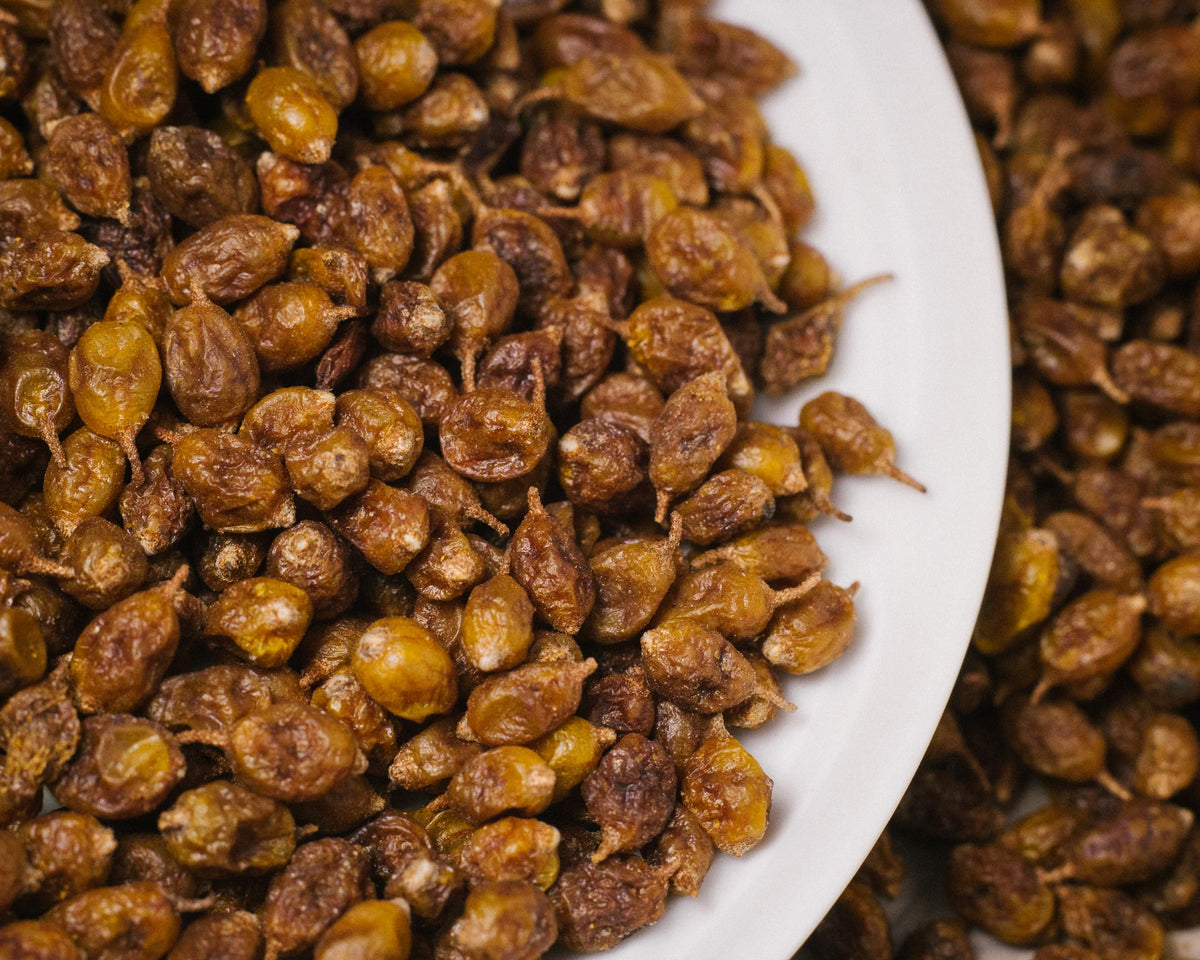 Zhivana Organics sea buckthorn berries nutrition closeup, featuring vitamins and antioxidants