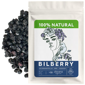 Zhivana Organics wild bilberry dried fruits 4oz, rich in antioxidants for everyday wellness