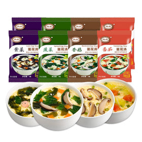 ZHONG XIANG XING LI FOOD egg flower soup mix laver flavor for quick meals.
