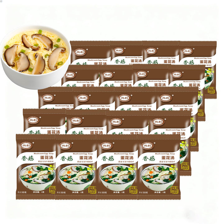 ZHONG XIANG XING LI FOOD Egg Flower Soup Pack—20 packets for quick, flavorful bowls.